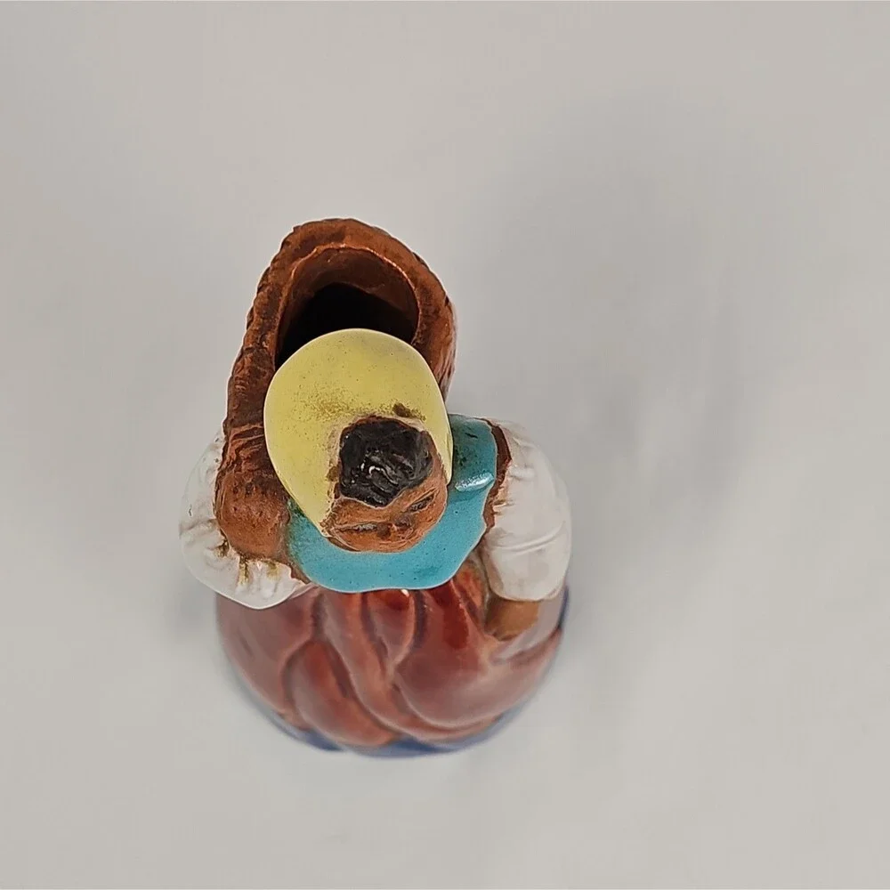 Vintage “Rosita” Hand Painted Ceramic Woman Figurine Folk Art Signed Marion